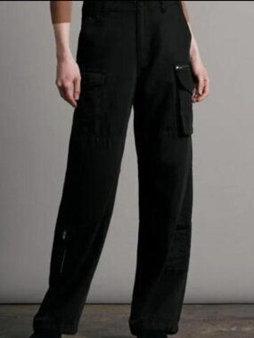 Rag & Bone Women's Wide Leg Organic Cotton Cargo Pants